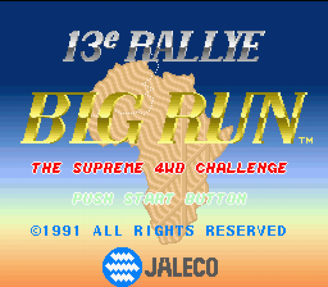 Jaleco Rally Big Run - The Supreme 4WD Challenge